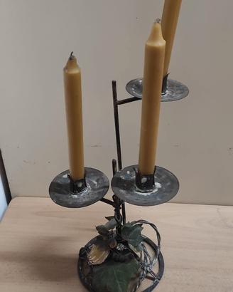 Candelabri Vintage in Ferro Battuto 