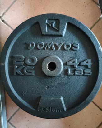 dischi 20 kg domyos, foro 28 mm