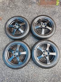 cerchi in lega R16 Nero opaco fori 5x108