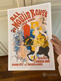Poster stampa parigi arte Moulin Rouge liberty
