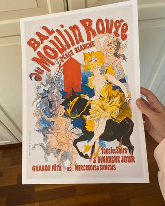 Poster stampa parigi arte Moulin Rouge liberty