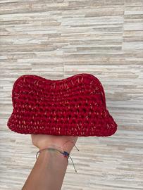 clutch bordeaux e oro (handmade)