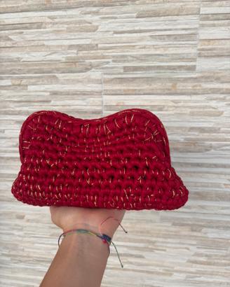 clutch bordeaux e oro (handmade)