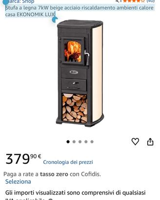 STUFA A LEGNA BLIST EKONOMIK LUX 7 kW