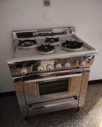 Stufa a gas con forno elettrico originale anni 60