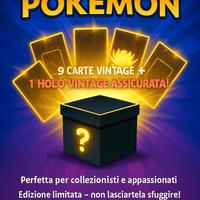 misteri  Pokémon vintage(9 comuni+1holo vintage