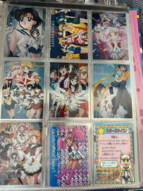 90 card carte olografiche sailor moon originali