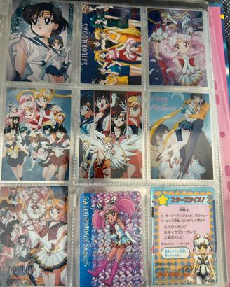 90 card carte olografiche sailor moon originali