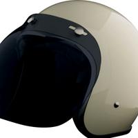 VISIERA BUBBLE BOLLA FUME SCURO CASCO 3 BOTTONI