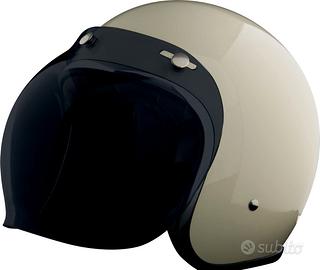 VISIERA BUBBLE BOLLA FUME SCURO CASCO 3 BOTTONI