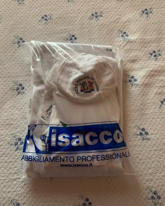 Giacca, maglietta e cappello per cuochi/pizzaioli