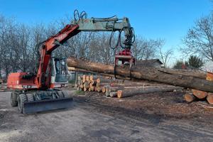 Sollevatore - Escavatore gommato O & K