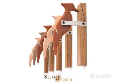 appendiabiti in legno "Woodpecker"