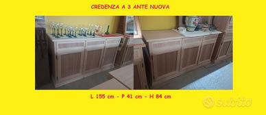 Credenza a 3 Ante Nuova Grezza