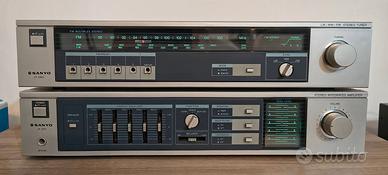 Amplificatore Sanyo JA250 e Tuner Sanyo JT260L