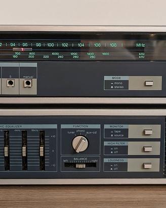 Amplificatore Sanyo JA250 e Tuner Sanyo JT260L