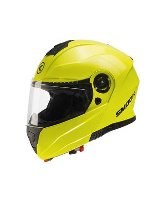 casco modulare smook giallo fluo