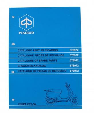 Catalogo parti di ricambio Piaggio Vespa ET2 50