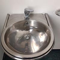 lavandino bagno acciaio