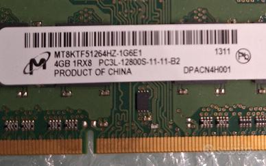 Ram  DDR3  2 banchi da 4  gb  tot 8 gb