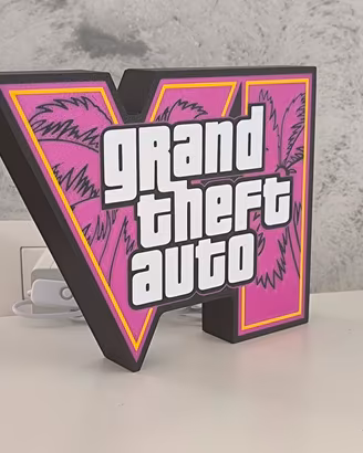Lightbox Lampada LED GTA Per Postazione Gaming