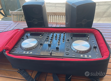 DJ CONSOLE PIONEER + BORSA PIONEER + 2 CASSE DB
