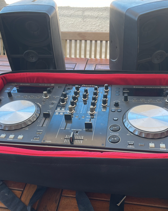 DJ CONSOLE PIONEER + BORSA PIONEER + 2 CASSE DB