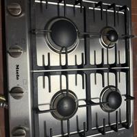 Piano cottura a gas MIELE KM2010G acciaio inox