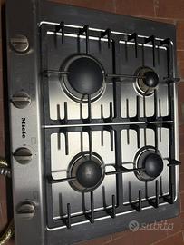 Piano cottura a gas MIELE KM2010G acciaio inox