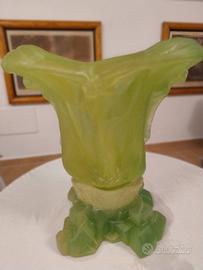 vaso in pasta di vetro"vert d'espagne"salvadorDali