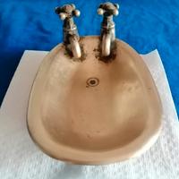 portaoggetti in ottone lavorazione artigianale 