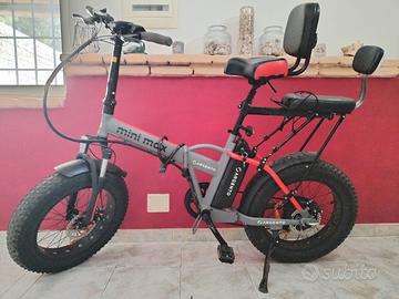 Fat E-Bike pieghevole Argento Minimax 