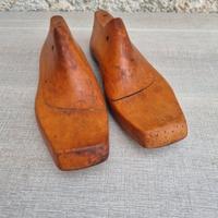 Coppia forme scarpe legno vintage 42 calzolaio