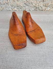 Coppia forme scarpe legno vintage 42 calzolaio