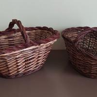 Cestini vimini con manico
