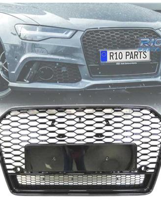 GRIGLIA PER AUDI A6 16- LOOK RS6 II NERO