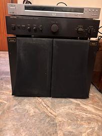 Amplificatore Rotel, lettore Sony e casse Chario