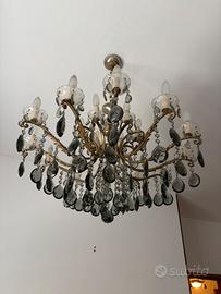 Lampadario vintage 12 luci anni 30 - 50