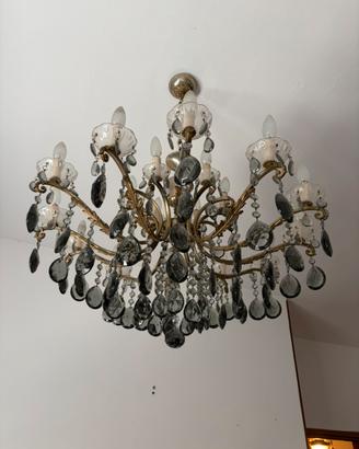 Lampadario vintage 12 luci anni 30 - 50