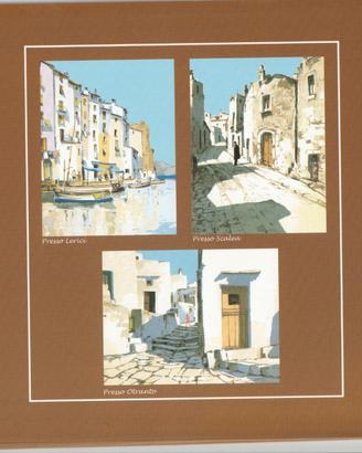 Cartellina Marrone Litografie Aldo Riso 23x17