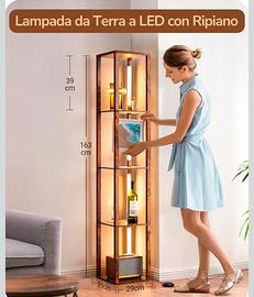 libreria e lampada 
