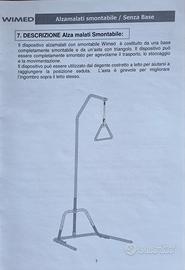 Alzamalati  con base a terra smontabile Wimed