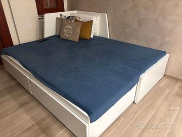Letto divano singolo/Matrimoniale con cassetti