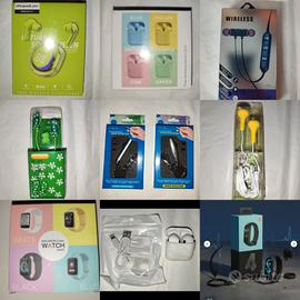 lotto auricolari e smartwatch nuovi 