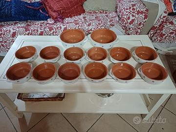 Ciotole "Piral" in  terracotta di Albissola