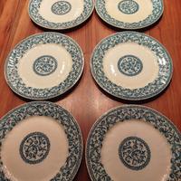Set 6 piatti da esposizione man. gien fine XIX sec