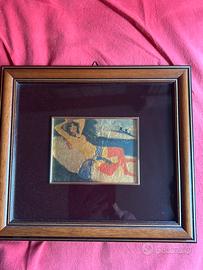 Quadro salvatore Fiume Litografia su foglia d'oro