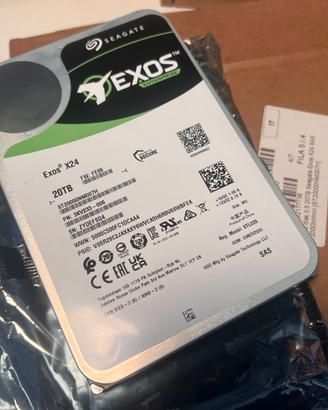 4x Seagate Exos X24 20TB SAS ST20000NM007H – NUOVI
