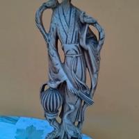Scultura Giapponese Cinese Orientale Vintage Resin