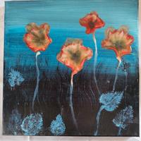 Quadro dipinto A Mano Fiori Con Resina.

30x30

